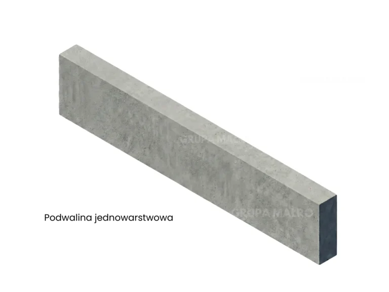 podwalina jednowarstwowa prefabrykowana